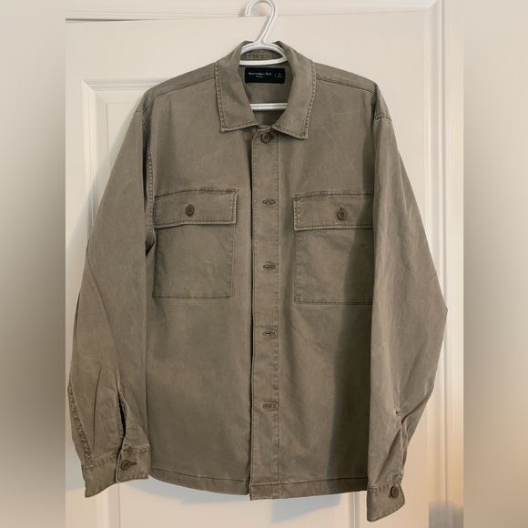 Abercrombie grey vintage wash light jacket in Medium - Picture 1 of 5